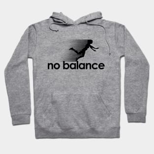 No Balance women's dark logo Hoodie